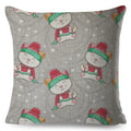 Axyaa Cat Cushion Cover: Decorative Linen Pillow for Home, Sofa, Children's Room