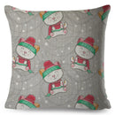 Axyaa Cat Cushion Cover: Decorative Linen Pillow for Home, Sofa, Children's Room