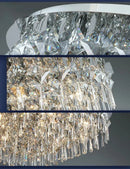 Axyaa Crystal LED Ceiling Lamp for Bedroom Living Room Art Deco Lighting Fixtures