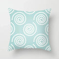 Axyaa Mint Green Geometric Print Lumbar Pillowcase