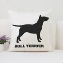 Bull Terrier Art Anime Pillow Cover 40x40 Axyaa Home Decor Throw Pillow