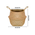 Axyaa Seagrass Rattan Basket: Toy & Flowerpot Organizer, Hanging Storage Bin