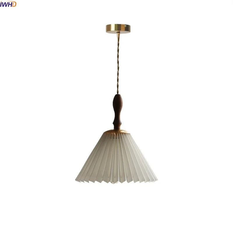 Axyaa White PVC LED Pendant Light, Japan Style Hanging Lamp