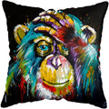 Axyaa Modern Monkey Painting Pillow Covers - Nordic Cushion Cover for Home Decoration