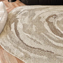 Axyaa Plush Retro Style Living Room Carpet - Soft, Fluffy, Non-slip Mat