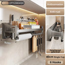 Axyaa Stainless Steel Kitchen Shelf Rack for Seasoning and Knife Storage