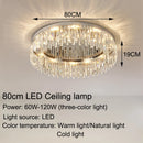 Axyaa Black Gold Crystal Ceiling Lamp: Modern Luxury Nordic Chandelier