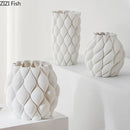 Axyaa 3D Printed Ceramic Vase Plant Pot Decoration Ornaments Flower Arrangement