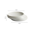 Axyaa Ceramic Dinner Plate Set - Restaurant Steak Dessert Salad Snack Insulation Plates