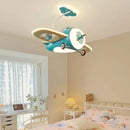Axyaa Modern LED Nordic Ceiling Fan Light with Remote Control