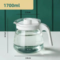 Axyaa Glass Kettle: High Temp Resistance Water Bottle, Transparent Teapot, Coffee Jug