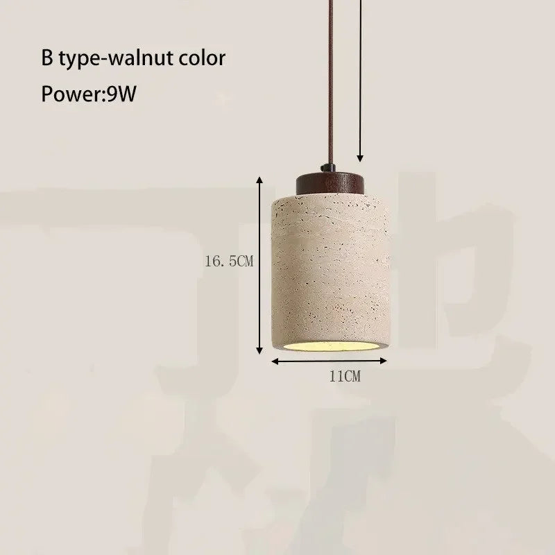 Axyaa Yellow Cave Stone Chandelier - Retro Nordic Home Lighting Decor