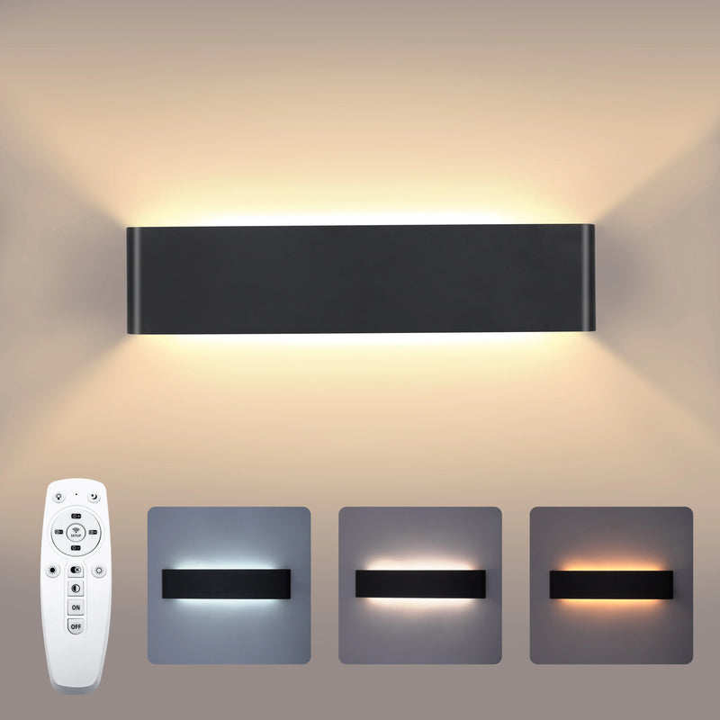 Axyaa 16W Remote Control Dimming LED Wall Light Modern Indoor Wall Lamp