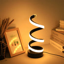 Axyaa Gold S-shaped Three-tone USB Powered Desk Lamp - Creative Decor
