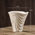 Axyaa Retro Ceramic Pleated Mug for Coffee and Milk Drinking