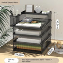 Axyaa Metal Multi-Layer File Rack Storage Box for Office Data Sorting