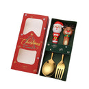 Axyaa Christmas Tree Spoon & Fork Set
