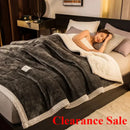 Axyaa 3-Layer Coral Fleece Winter Blanket - Warmth Quilt for Cozy Comfort