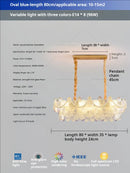 Axyaa French Flower Chandelier Bedroom Dining Room Crystal Lamp