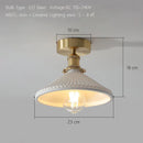 Axyaa Japanese Ceramic Luxe Chandelier: Kitchen Dining Restaurant Bar Bedside LED CeilingLamp