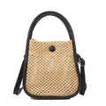 Axyaa Crochet Crossbody Beach Bag - Boho Lightweight Tote with Chain Strap