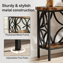 Axyaa Industrial Narrow Sofa Table with Storage, 70.9-Inch Long Entry Console Table