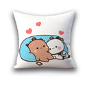 Axyaa 45x45 Cushion Cover, Cute Square Pillowcase, Birthday Wedding Gift