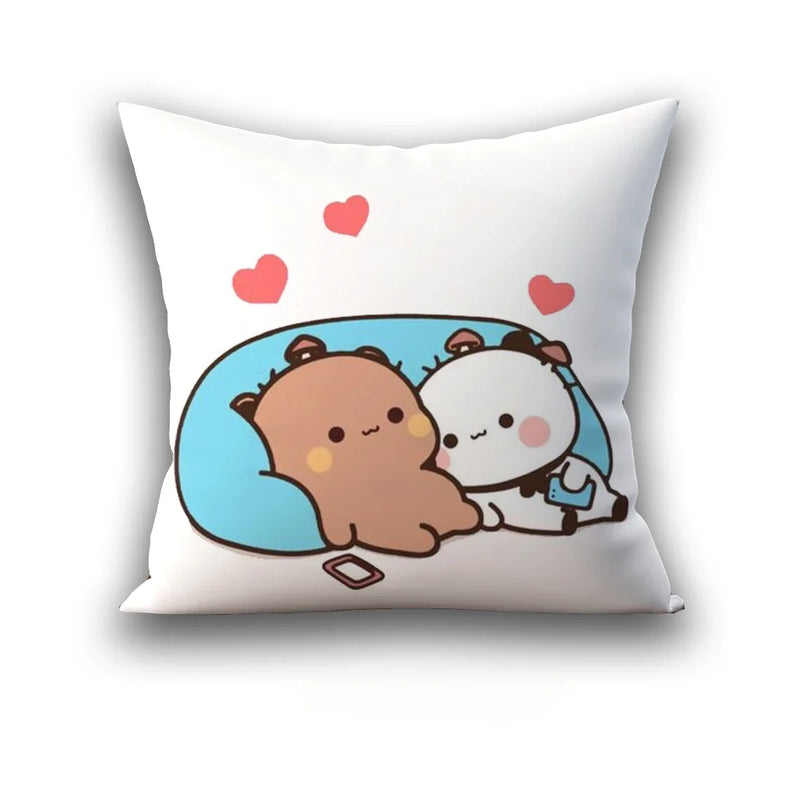 Axyaa 45x45 Cushion Cover, Cute Square Pillowcase, Birthday Wedding Gift