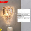 Axyaa LED Crystal Wall Lamp for Living Room Decor