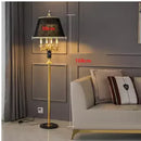 Axyaa Nordic Luxury Crystal Floor Lamp for Bedroom - Retro Villa Design