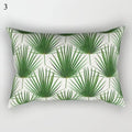 Tropical Green Plant Decor Throw Pillow Cover by Axyaa for Modern Bohemian Style