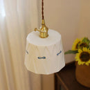 Axyaa Brass Ceramic Pendant Ceiling Lamps with Switch, Modern Hanging Lighting Fixtures