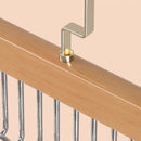 Axyaa 8-Hook Wooden Clothes Hanger for Home Storage and Organization.