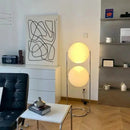 Axyaa Acrylic Ball Floor Lamp Chrome LED Standing Light for Living Room