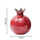Axyaa Pomegranate Ceramic Vase: Table Decor, Floral Arrangement, Room Aesthetic