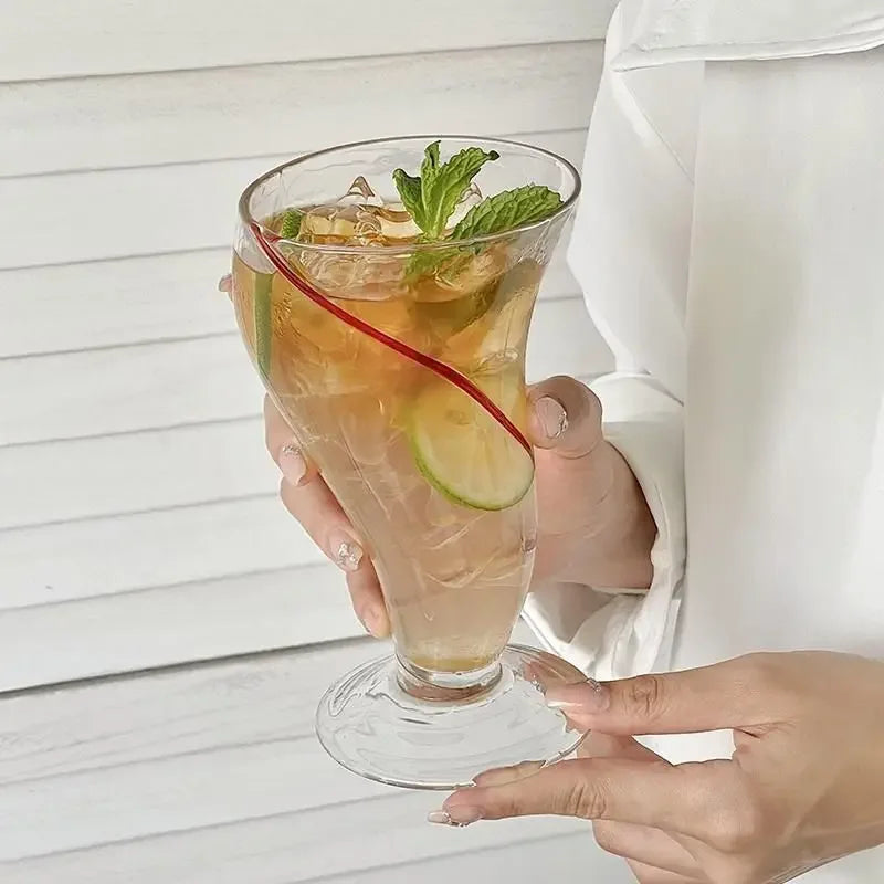 Axya Glass Juice Cold Drink Creative Cup Set