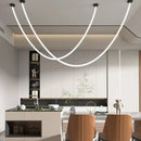 Axyaa Silicone Dining Table Island LED Pendant Lamp - Modern Kitchen Lighting