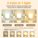 Axyaa USB LED Night Lamp with Three Color Lights Switch
