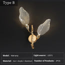 Axyaa Retro Luxury Leaf Chandelier Home Decor - Designer Bedroom Living Dining Room Pendant Light