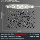 Axyaa Crystal Chandelier: Modern Lobby Design, Artistic Hotel Living Room Lighting