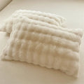 Axyaa Light Luxury Rabbit Plush Pillowcase - Soft Bunny Cushion Cover
