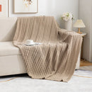 Axyaa Knitted Four-Season Sofa Blanket - Solid Color Office Living Room Nap Blanket