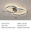 Axyaa Round Ring LED Ceiling Light Modern Minimalism Chandelier for Living Room