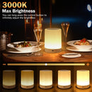 Axyaa RGB Touch Sensor Night Lamp: Portable USB Rechargeable Dimmable RGB Table Light
