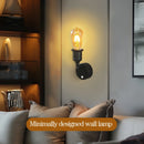 Axyaa Minimalist Wall Lamp with E27 Bulb & Button Switch for Indoor LED Lighting