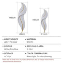 Axyaa Nordic Feather LED Wall Light for Stylish Home Decor