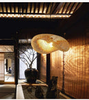 Axyaa Bamboo Handicrafts Pendant Light, Oval Design, Farmhouse Style