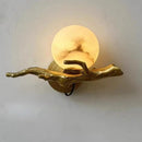 Axyaa All Copper Marble Wall Lamp Modern Living Room Background LED Wall Lamp