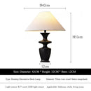 Axyaa Solid Wood Fabric Desk Lamp LED Lighting Elegant Design