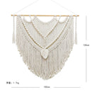 Bohemian Style Handwoven Tassel Cotton Tapestry by Axyaa for Home Decor